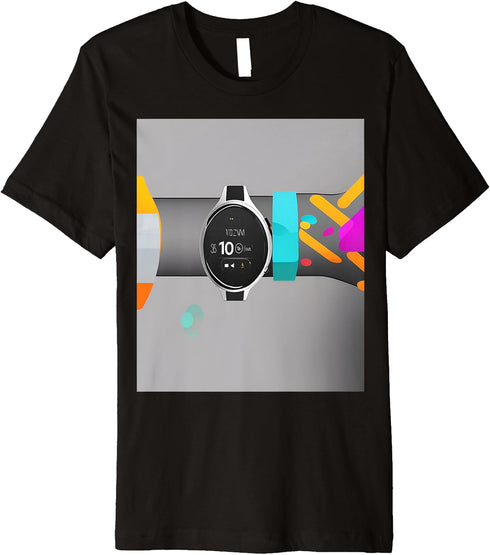 Smartwatch Interface Graphic Premium T-Shirt...
