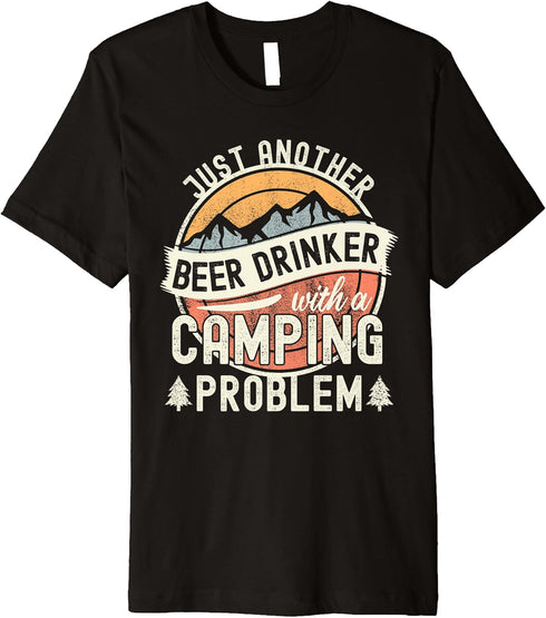 Funny Camper Gear Camping Accessories For Beer Lovers Premium T-Shirt...