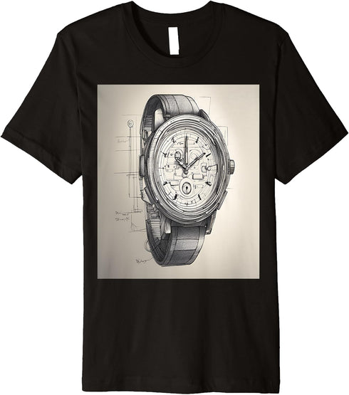 Smartwatch Functionality Art Premium T-Shirt...
