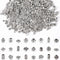 UPINS 300Pcs Silver Spacer Beads for Jewelry Making Metal Tibetan Antique Beads Bracelet Necklace Crafts Alloy Loose Beads with Radom Styles for D...