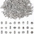 UPINS 300Pcs Silver Spacer Beads for Jewelry Making Metal Tibetan Antique Beads Bracelet Necklace Crafts Alloy Loose Beads with Radom Styles for D...