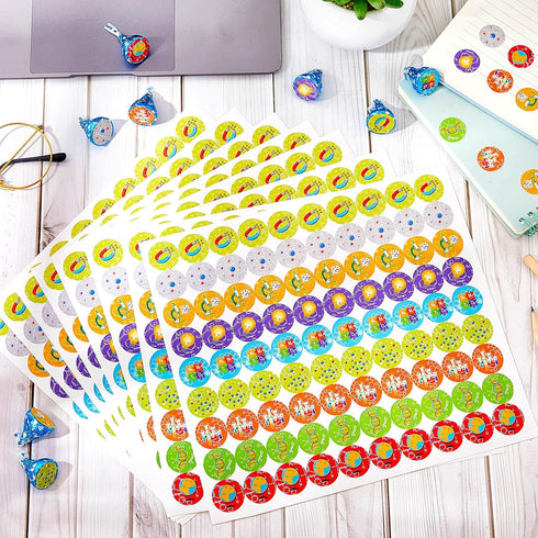 1800 Pcs Science Stickers for Kids Science Teacher Reward Stickers Science Party Favor Stickers Bulk Chocolate Stickers Science Decals for Chemist...
