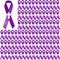 100 Pcs Cross Funeral Ribbons Memorial Ribbon Memorial Service Respect Ribbon Bow with Safety Pin for Mourning (Purple)...