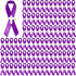 100 Pcs Cross Funeral Ribbons Memorial Ribbon Memorial Service Respect Ribbon Bow with Safety Pin for Mourning (Purple)...