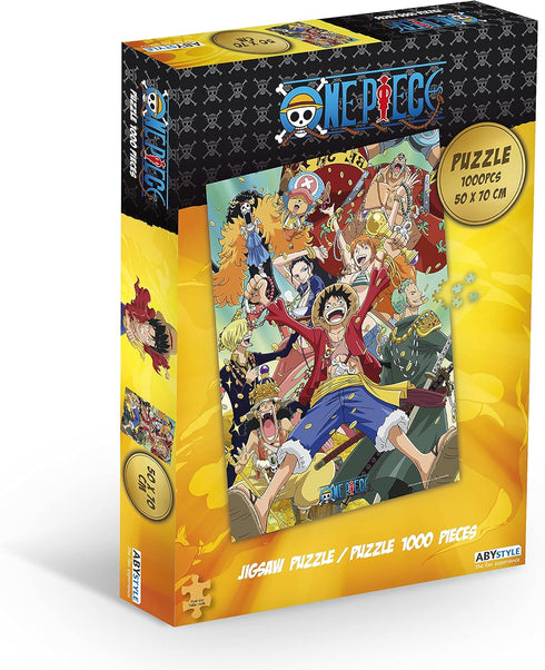 ABYstyle One Piece Straw Hat Crew 1000 pc. Puzzle Featuring Monkey D. Luffy, Nami, Zoro, Chopper, and More Ideal Gift for Anime and Puzzle Enthusi...