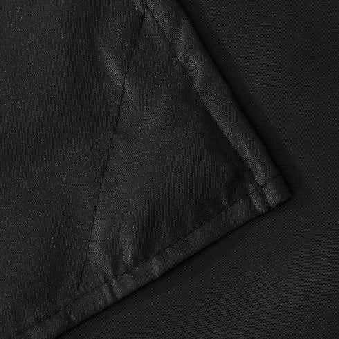 N&Y HOME Fabric Shower Curtain or Liner with Weighted Magnets - Hotel Quality Opaque Black Shower Curtain for Bathroom, Machine Washable, Water Re...