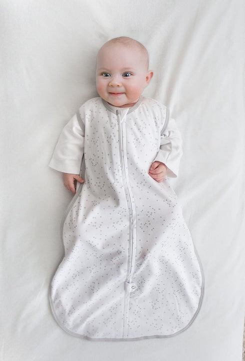 Amazing Baby Cotton Sleeping Sack, Wearable Blanket with 2-way Zipper, Sterling Confetti, Small (0-6 mo)...