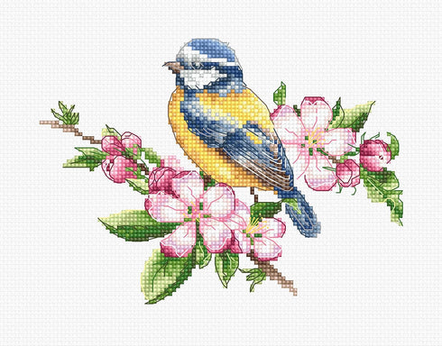 Cross Stitch Kit Luca-S - The blue tit B1195...