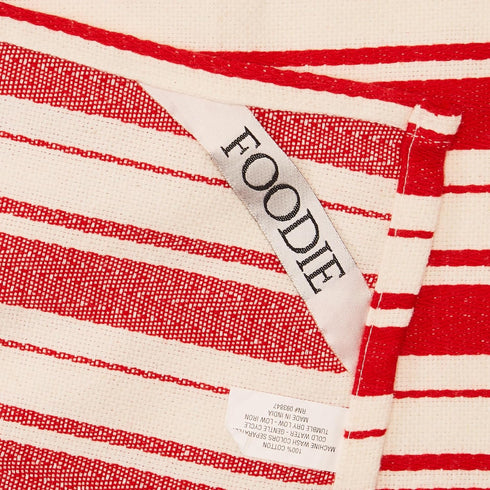 DII Heavy Duty Kitchen Cleaning Collection, Long-Lasting Quality, Cotton Dish Towel Set, 18x28, Striped Tomato, 3 Piece...