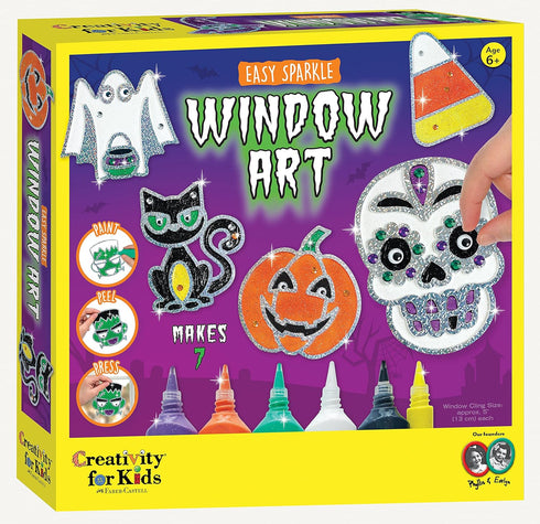Creativity for Kids Halloween Window Art - Halloween Crafts, Make Your Own Halloween Window Clings...