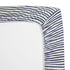 TL Care Printed 100% Cotton Knit Fitted Contoured Changing Table Pad Cover - Compatible with Mika Micky Bassinet, Navy Fun Stripe, for Boys and Gi...