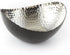 Elegance Aluminum Eclipse Bowl, 7.25" x 6.5", Black/Silver...
