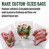 LEM MaxVac 2-Piece Vacuum Bag Rolls 8" x 20'...