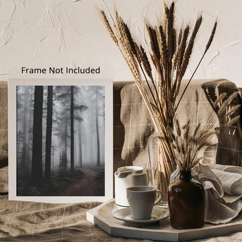 Posterizer 1 pcs- trees and jungle-nature scene style 12-Landscape & Nature Art-Floral Botanical Art- Decor for Home & Office- unframed wall art...