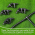24 Pcs Drip Irrigation System Kits for Garden, 1/4" Irrigation Tubing 4-Outlet Misting Nozzle and Tee-connectors for Plant Flower Raised Bed Lawn ...