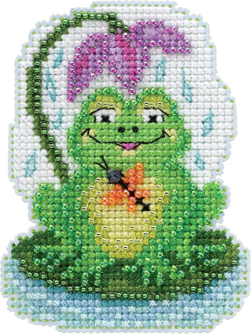 My Pad Beaded Counted Cross Stitch Ornament Kit Mill Hill 2020 Spring Bouquet MH182015...