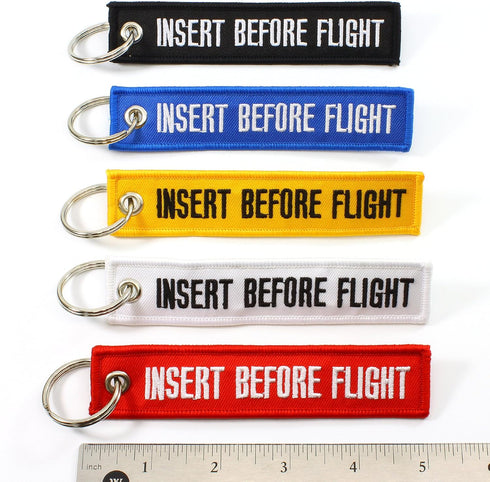 Insert Before Flight Key Chains - Multi Color - 5pcs...