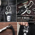 TISUR Key Ring with Screw Shackle?Black Key Rings Heavy Duty keyrings for keys,DIY Key Fob D Rings Keychain 2pcs (1/2'', Black/Titanium)...