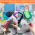 Blulu 6 Pieces Diamond Art Painting Accessories Anti-Slip Tools Sticky Mat Diamond Painting Trays Sticky Gel Pad Universal Mount Holder 5.6 x 3.3 ...