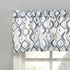 No. 918 Barker Geometric Semi-Sheer Rod Pocket Kitchen Curtain Valance and Tiers Set, 54" x 36", White...