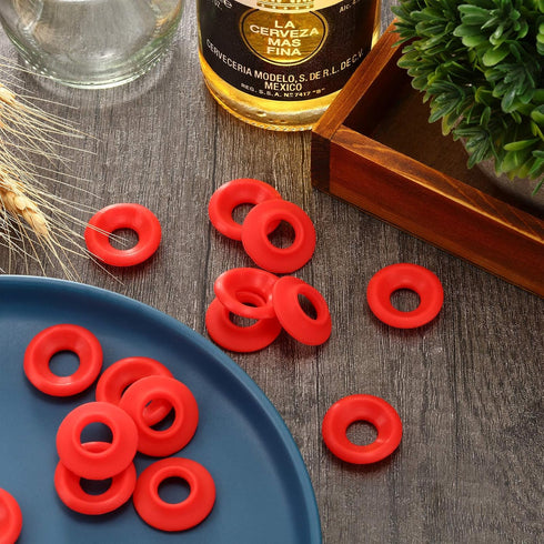 70 Pieces Silicone Rubber Gaskets Washer for Swing Flip Bottles Swing Top Washers Leak-proof Seals Compatible with Grolsch Bottle Home Brew Beer S...