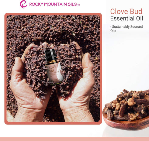Rocky Mountain Oils Clove Bud Essential Oil - Aromatherapy Diffuser Oils, Topical Massage Oil for Massage Therapy, and Home - 15ml...
