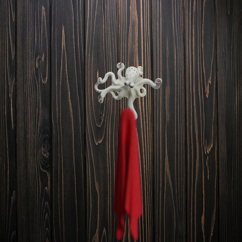 Comfy Hour Under The Sea Collection 7" Decorative Octopus Single Key Clothes Hook Wall Hanger, Polyresin...