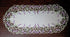 Table Runner with Purple Lavender Lilac Flowers on Antique White Material Size 44 x 15 inches...