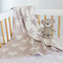 Living Textiles Grey Stars Chenille Soft Baby Blanket Reversible Premium Cozy Fabric for Best Comfort - for Infant,Toddler,Newborn,Nursery,Boy,Gir...