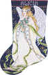 Tobin Holly Angel Counted Cross Stitch Stocking Kit, by The Yard...