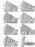 Hardline Products USA Series 800 Factory Matched 3-Inch Boat & PWC Registration Number Kit - Silver/Black - SIBLK800...