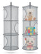 Libeder Mesh Hanging Storage Space Saver Bags Organizer,Foldable Storage Organizer 3/4/5 Compartments Toy Storage Basket for Kids Room Bathroom 2 ...