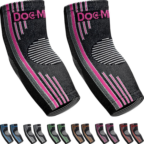 Doc Miller - Compression Elbow Brace: Support for Tendonitis, Bursitis, Tennis, Arthritis, Workouts - Elbow Sleeves for Men & Women, Joint Pain, E...