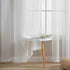 Home Brilliant Striped White Sheer Curtains 84 Inches Long Lace Voile Window Treatment Living Room Bedroom Curtains, 2 Panels, 54" X 84 Inch Lengt...