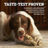 Rawhide Dog Treats | Healthy, Grass-Fed Buffalo Jerky Raw Hide Chews | Hickory Smoked Flavor | Jerky Braids, 10 Count...