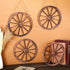 8 Pieces Wooden Wagon Wheel Wall Decor 10 Inches Old Western Wood Wall Art Farmhouse, Rustic Yard Decor Wood Hanging Decorative Wheels for Garden ...