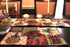 Tache Home Fashion Christmas Green Red Decorative Tapestry Holiday Tidings Poinsettia Table Runners with Tassels, 13 x 90...