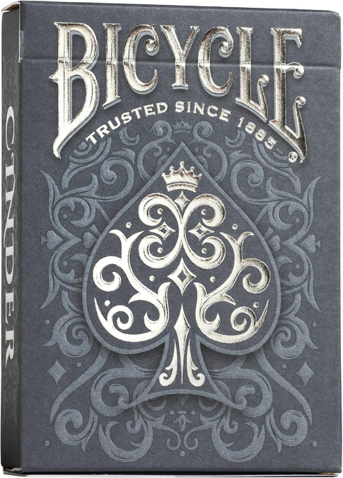 Bicycle Cinder Premium Playing Cards, Silver Smoke Foil, 1 Deck...