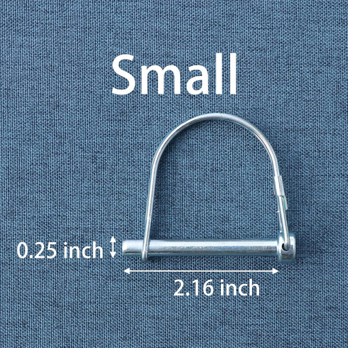 Trailer Coupler Pin, 2Pcs Tivnhuils Hitch Pin Trailer Pin, Zinc Plated Carbon Steel Safety Coupler Pin Locking Pin, 1/4" x 2.16", Small...
