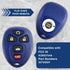 2X KeylessOption Key Fob Replacement for 2004 2005 2006 2007 2008 2009 2010 2011 2012 2013 Buick Chevrolet Chevy Cobalt Malibu Pontiac G5 G6 Satur...