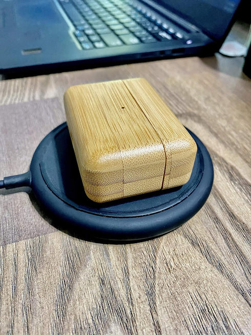 Natural Wood Airpods Case - Cover Case Protector Skin Compatible with AirPods Pro Wireless Charging Case Made of Unique Wood Accessories (AirPods ...