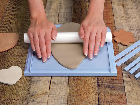 Activa Clay Roller Kit, 10.5-in Rolling Board with Roller & Thickness Rails | Roll Clay to A Perfect, Even Thickness...