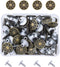 Mandala Crafts Jean Button Replacement Tack Button with Rivet Kit for Pants Suspenders Jackets Shorts Overalls 17mm 80 Sets Antique Brass 5/8 Inch...