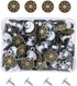 Mandala Crafts Jean Button Replacement Tack Button with Rivet Kit for Pants Suspenders Jackets Shorts Overalls 17mm 80 Sets Antique Brass 5/8 Inch...