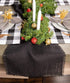DII Jute Burlap Collection Kitchen Tabletop, Table Runner, 15x74, Solid Black...
