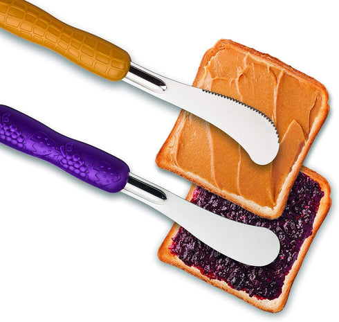 Mobi Peanut butter and jelly knife and spreader set...