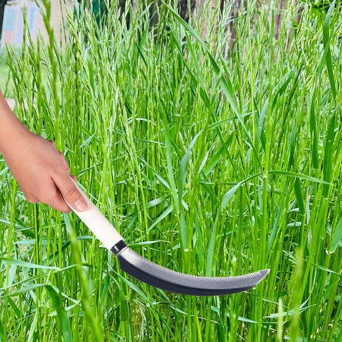 Sod Cutter Japanese Weeding Sickle, Japanese Weeding Tool with Sawtooth, Hand Sickle Weeding Tools for Garden, Hand Hoe Garden Tool, Light Serrati...