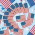 Patriotic Glitter Cutouts- 100Pcs Memorial Day American Soldier Flag Cutouts 4th of July Paper Die Cut with Glue Points for Kids Party Classroom O...