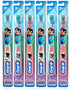 Hippie Hype Kids Manual Toothbrush, for Children and Toddlers 3+, Extra Soft Bristles - Pack of 6 (Characters Vary)...