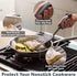DI ORO - Chef Series FLEX Silicone Spatula 600ºF Heat-Resistant Flexible Silicone Rubber Turner Spatulas (3-Piece Set)...